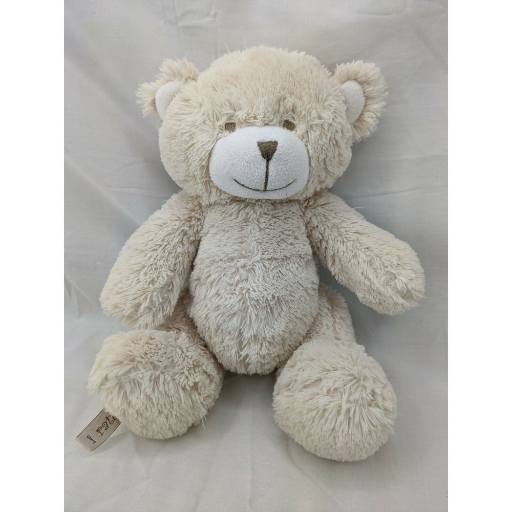 Cocalo‎ Bear Plush Rattle Beige 10 Inch Stuffed Animal Toy